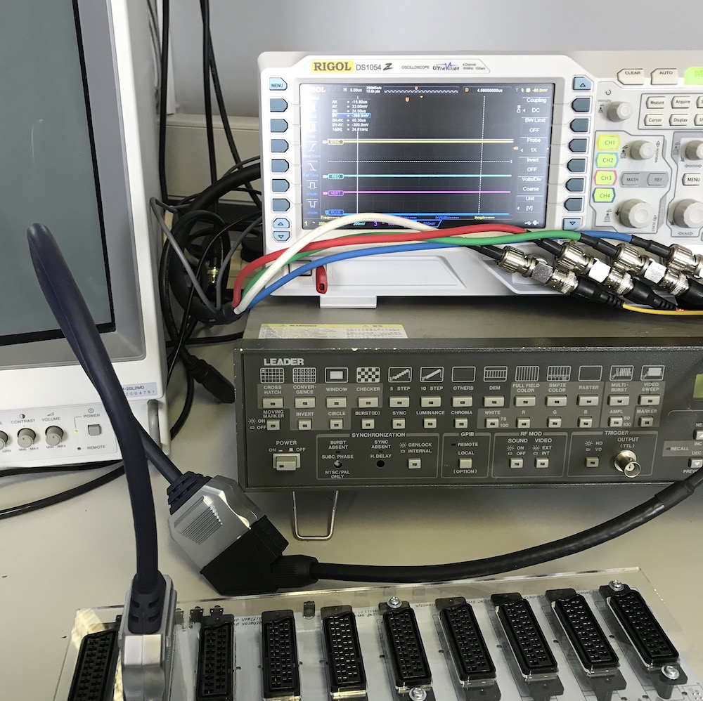 Hydra 2 SCART switch testing on Mega Drive 2 MK-1631-50 Original
